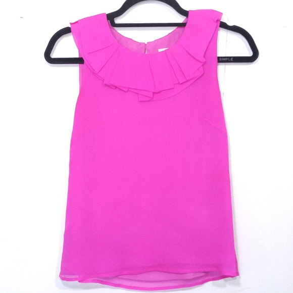 J. Crew Tops - J.Crew Silk Sz 2 Pink Sleeveless Blouse Shell Cami